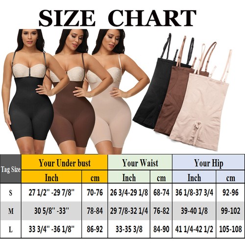 Not Roll Up Body Shaper High Waisted Firm Tummy Control Shaping Bodysuit Shorts Ebay