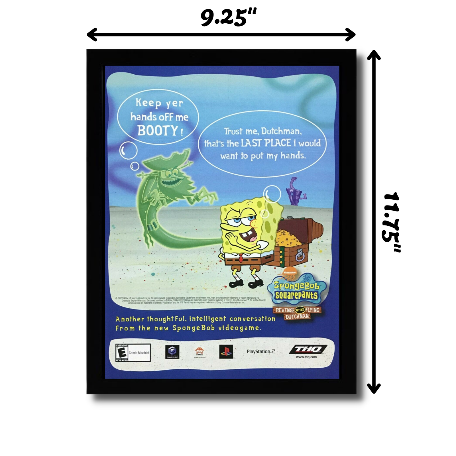 2002 SpongeBob: Revenge of the Flying Dutchman Framed Print Ad/Poster PS2  GC Art | eBay
