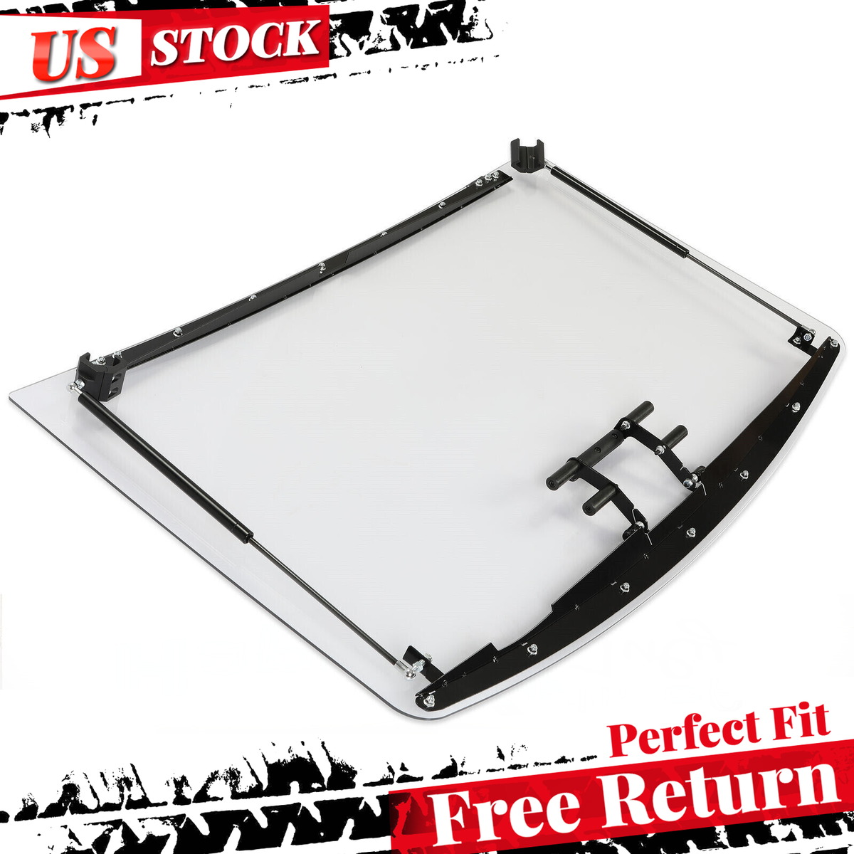 Flip Windshield 3-IN-1 For Polaris Ranger XP 900 Crew 1000 Crew