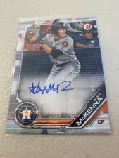 Alex McKenna 2019 Bowman Base Auto Prospect Baseball Card Houston Astros