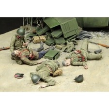 1/35 Harz Figur Modell Kit 4 sowjetische Soldaten verletzt Zweiter Weltkrieg