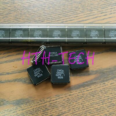 2Pcs NOS CMD G65SC02PE-1 65C02 6502 Microprocessor IC PLCC44 8-BIT - Foto 3