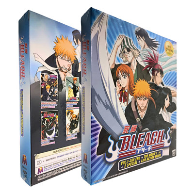 Anime DVD Bleach Box Set Collection Ep1-366 + 4 Movies + 2 Special + Live Action