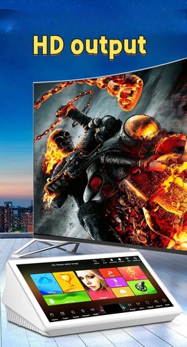 HAJURIZ Karaoke player 19.5''touch screen,3IN1 500G HDD,Smart AI,Cloud download, - Picture 4 of 15