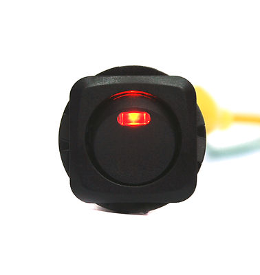 2pc On-Off Rocker Switch 2P R13-135L LED Red Lamp 16/10A 125/250VAC UL ...