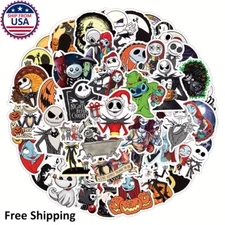 60PCS The Nightmare Before Christmas Jack Skellington Sally Decal Sticker Pack