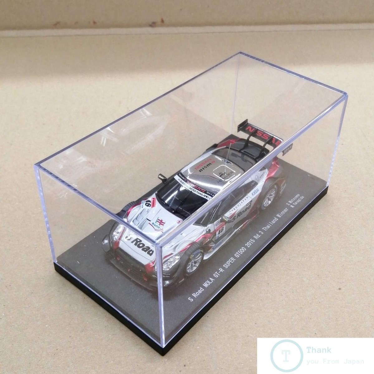 ミニカー S Road MOLA GT-R SUPER GT500 2015 Rd.3 IN BOX] NISSAN MODEL CAR COLLECTION S Road MOLA GT-R SUPER