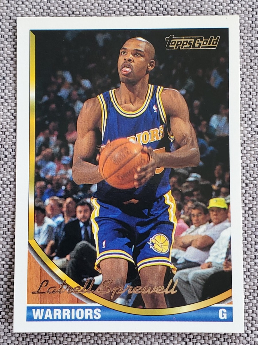 LATRELL SPREWELL 1993-94 TOPPS GOLD BASKETBALL PARALLEL CARD #340
