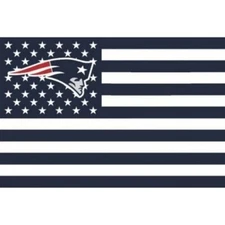 New England Patriots 3x5 Foot American Flag Banner