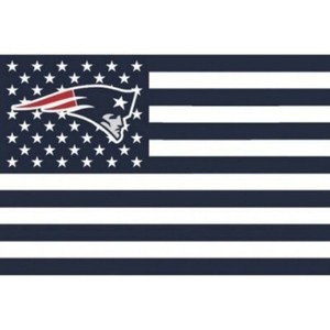 New England Patriots 3x5 Foot American Flag Banner Ebay