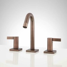 Signature Hardware Flair Widespread Faucet, Oil Rubbed Bronze