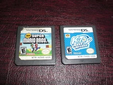 AUTHENTIC Kirby Mass Attack New Super Mario Bros Brother Nintendo DS 3DS XL Game