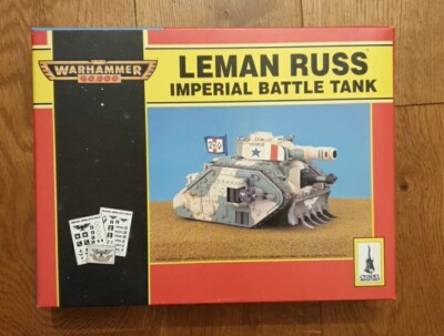 Warhammer 40k Leman Russ Tank and Original Box OOP Rare 1990s | eBay