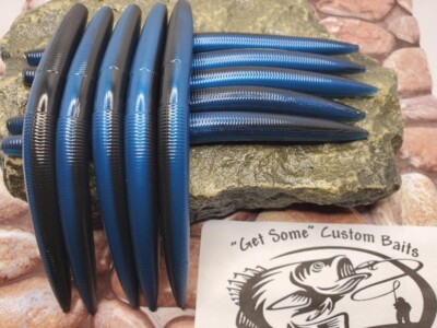 5 in core shot senko / blue | JBS Custom Baits