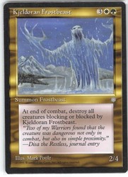 Kjeldoran Frostbeast - Ice Age (1995) MTG Uncommon
