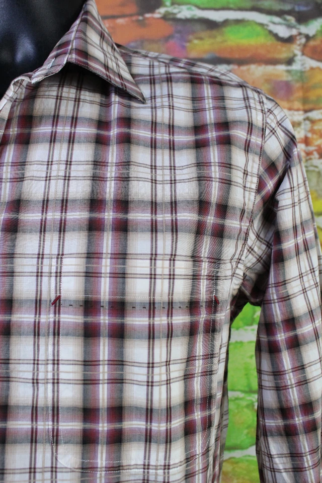 Nat Nast мужской кнопка спереди длинным рукавом повседневное платье рубашка размер M, средний - Изображение 3 из 4