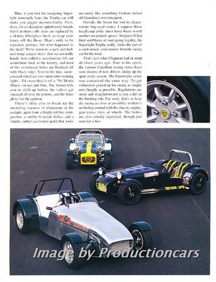 1997 Caterham Seven SuperLight Original Car Review Print Article J730