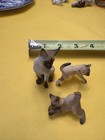 Lot Of 3 Siamese Cat Figurines Bone China Kitten Blue Eyes Japan — photo 5