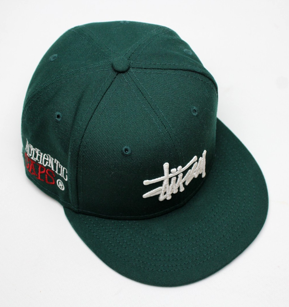 2021 STUSSY ~AUTHENTIC CAPS~ NEW ERA FITTED 7 5/8 mlb/stock/logo/intl/head/gear thumbnail 9
