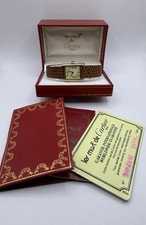 Vintage Must De Cartier Tank Vermeil 925 Wind...