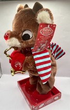 Dan Dee Rudolph the Red Nosed Reindeer Animated Plush Music Jazz Saxophone