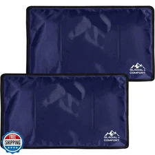Glacial Comfort Gel Ice Pack for Back Pain - (21" x 13") Reusable Cold Pads f