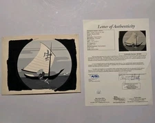 Maurice Noble Hand Drawn Art Signed JSA Cartoon Artist Looney Tunes Autograph