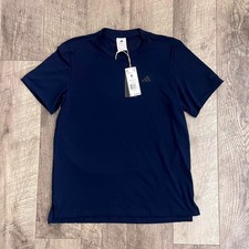 Adidas Axis Tee 3.0 Mens Small Navy Blue Training Workout Shirt IS5361 NEW