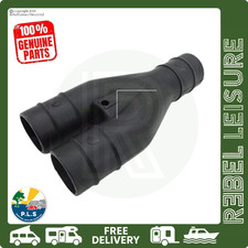 Y Piece Waste Pipe / Hose Connector 28.5mm Convoluted - Motorhome Caravan
