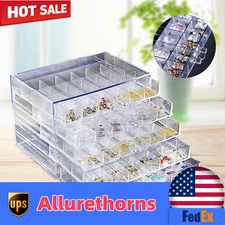 120 Grids Plastic Nail Art Storage Box Rhinestone Gems Container Case 5-layer