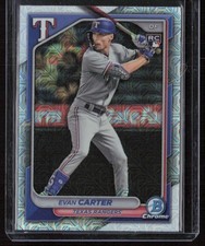 2023 Bowman Chrome #65 Evan Carter Mojo Refractor