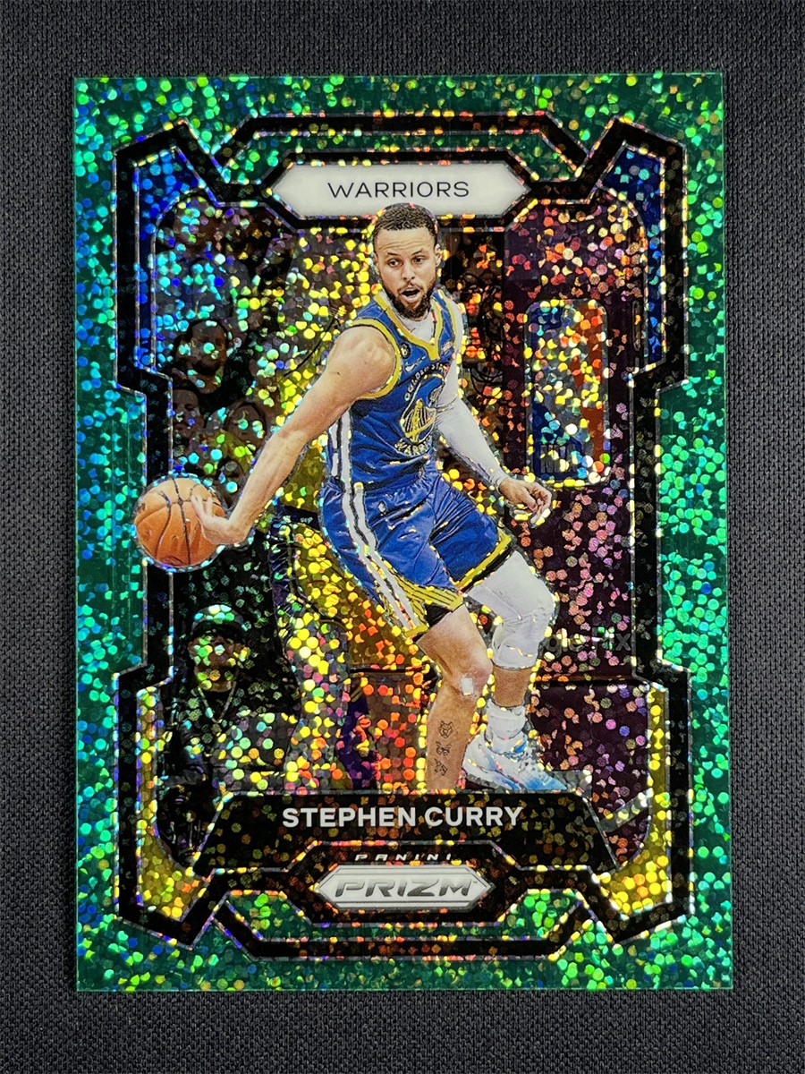 1/8 ≈1/1 ! 2023-24 Panini Prizm Stephen Curry #119 Green Sparkle Prizm Warriors