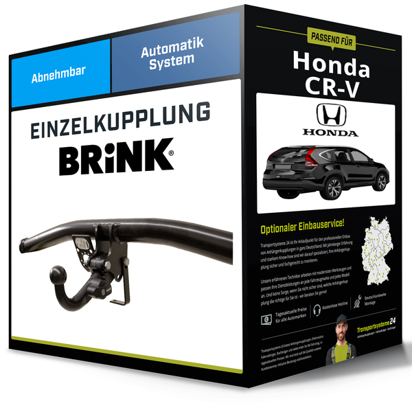 Abnehmbare AnhäNgerkupplung FüR Honda CR-V 01.2012-12.2014 Iv Typ Rm Brink Neu-image