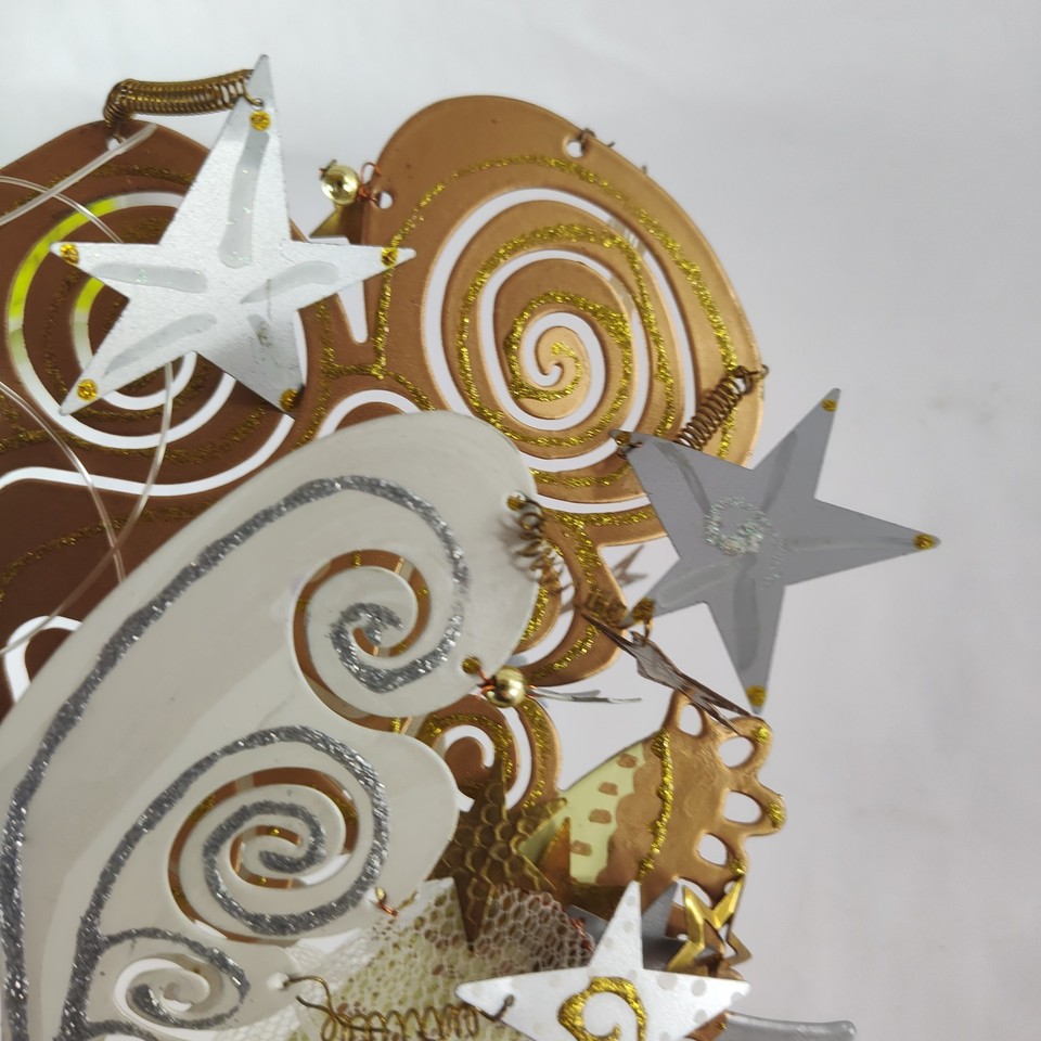 Vintage Rare Karen Rossi Silvestri Metal Trumpet Angel Tree Topper In ...