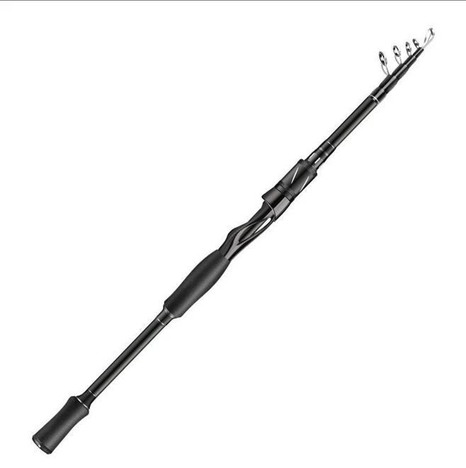 Telescopic Fishing Rod Carbon Fiber Spinning Rod Casting Rod 1.8m 2.1m 2.4m 2.7m