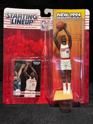 #ad #ad 1994 Dominique Wilkins Starting Lineup w Card NEVER OPENED FACTORY SEALED🏀🏀 $5.99