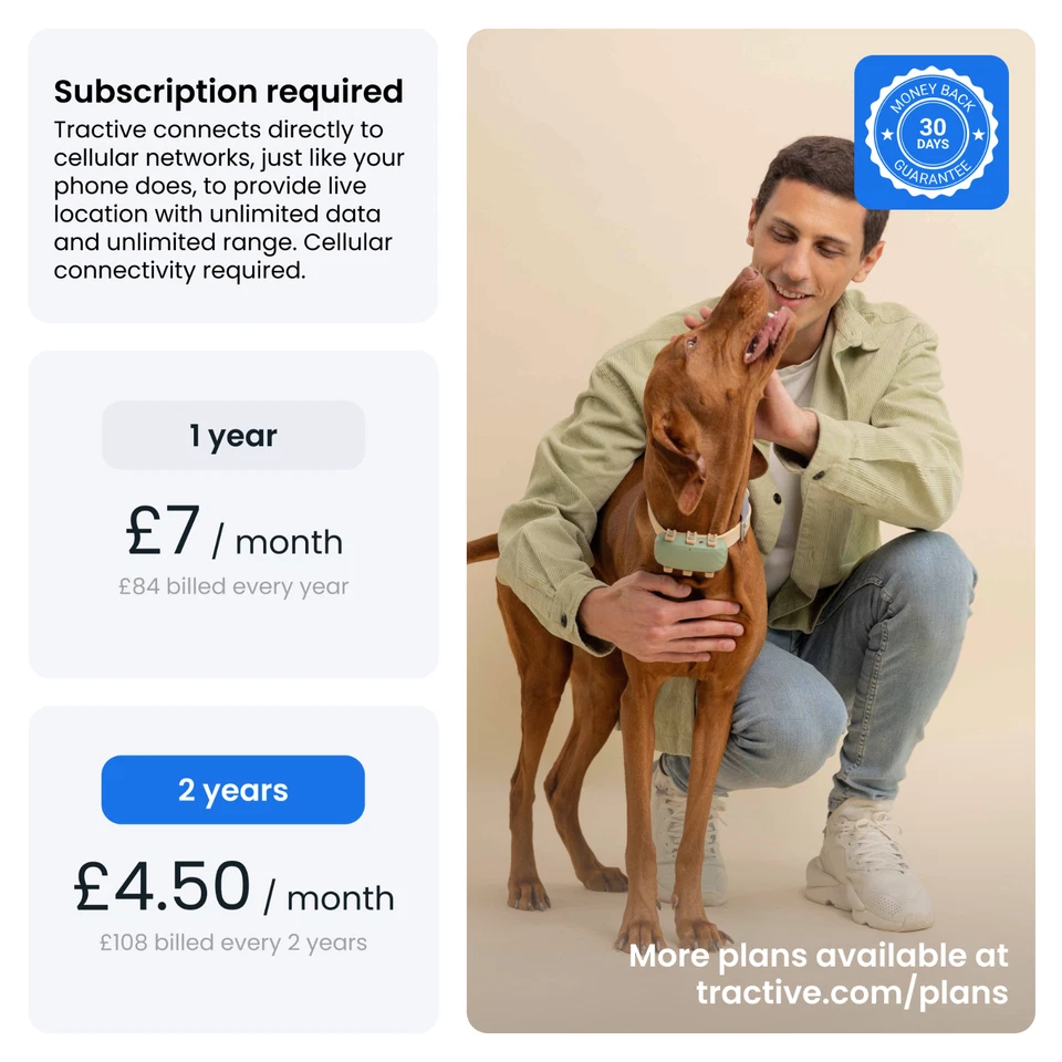 Tractive DOG XL GPS Collar | Refurbished | Green | Trusted by Ben Fogle - Image 3 of 4