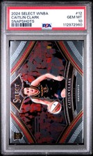 2024 Panini Select WNBA Caitlin Clark Snapshots Rookie #12 PSA 10