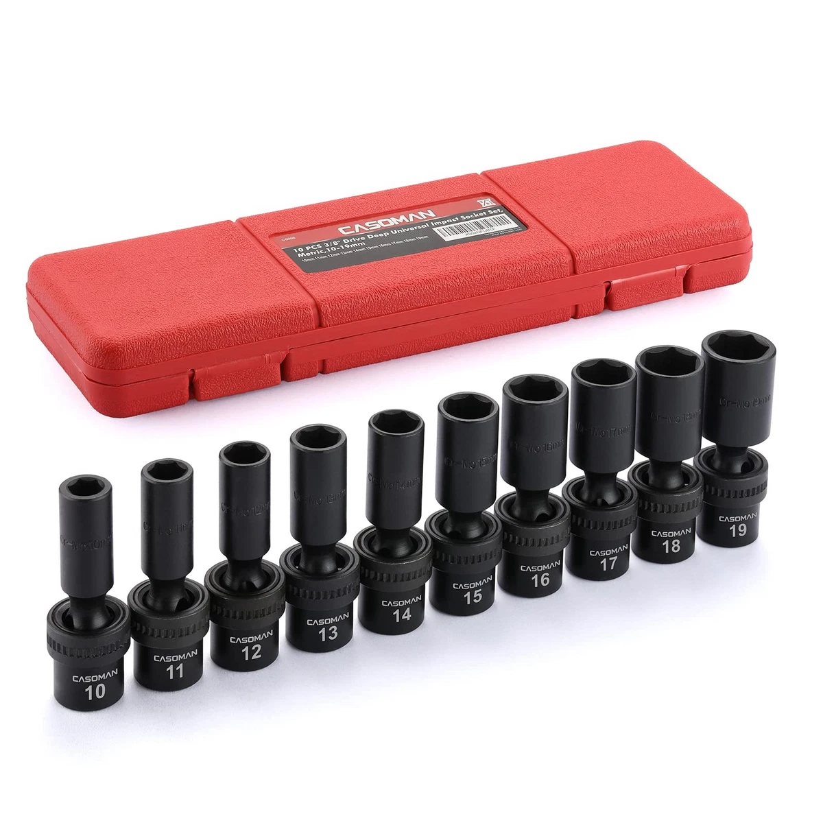 US PRO INDUSTRIAL Gereedschap 10st 1/2 dr Impact Spline Bit Sockets Set 3435