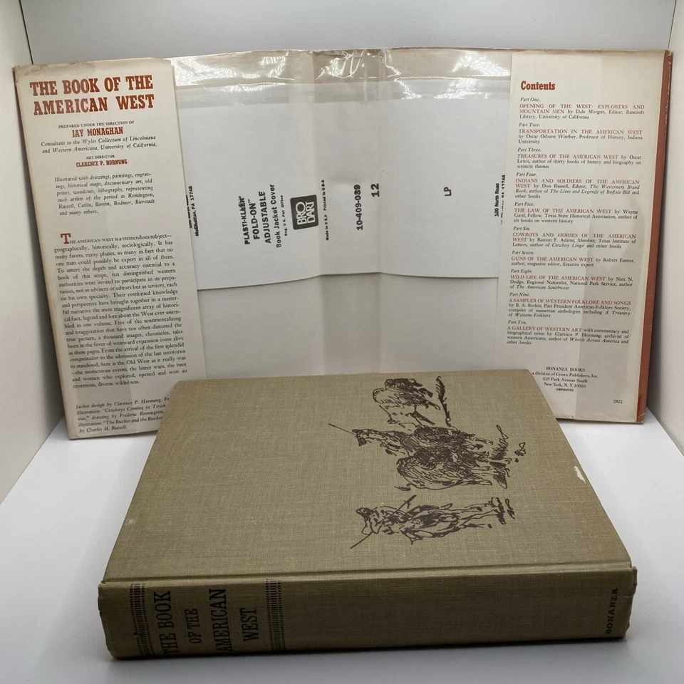 The Book of the American West edited by Jay Monaghan 1963 HCDJ First Edition - Image 4 of 4