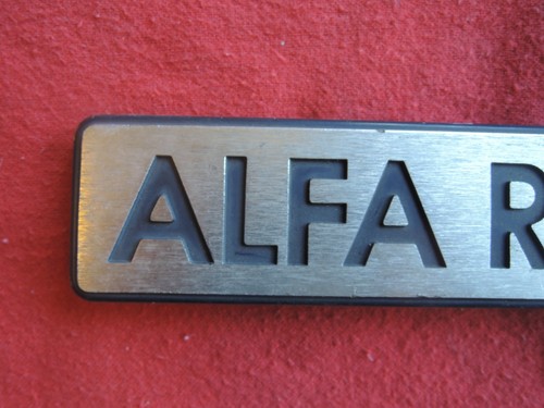ALFA ROMEO Used Original ALFA ROMEO GTV6 2.5 Metal BADGE for GTV-6 Rear Hatch - Bild 4 von 13