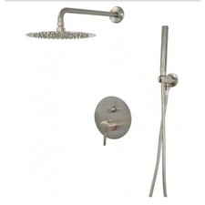 Mackenzie 1-Spray 8" Showerhead Wall Mounted Dual Shower Heads Brushed Nickel