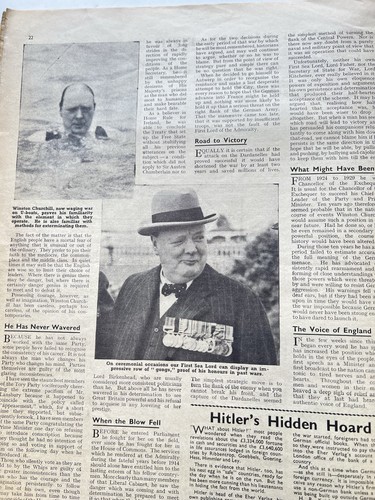 1939 WW2 THE WAR WEEKLY **Rare First Edition** MAGAZINE Photos No. 1 10/27/39 - Picture 11 of 14