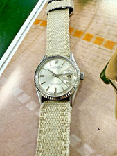 Mens Rolex Oyster Perpetual Datejust Stainless Steel Silver Dial 36mm Watch 1601 9