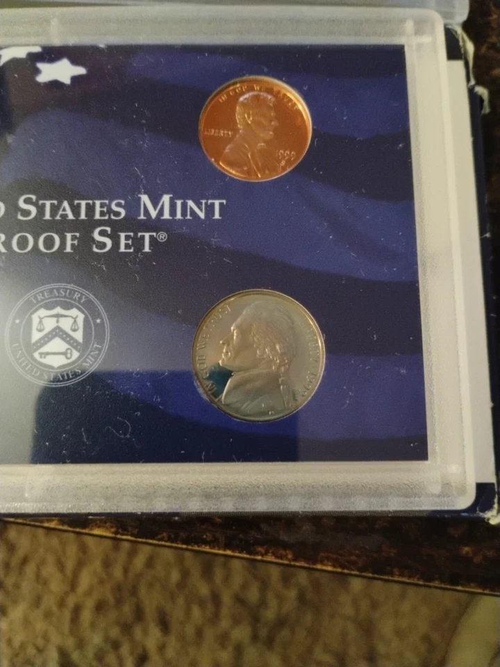 1999 United States Mint Proof Set 9 Coins, Please See Pics - Image 4 of 4
