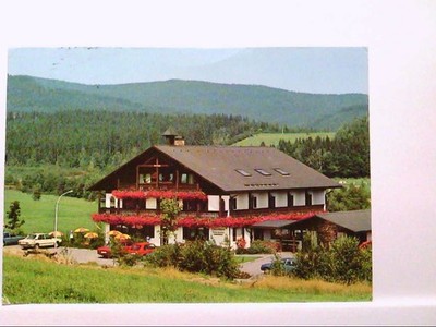 AK Zwiesel / Bayer.Wald, Cafe - Pension '' Sonnenhof '', M.u.W.Ruderer, Gebäudeans