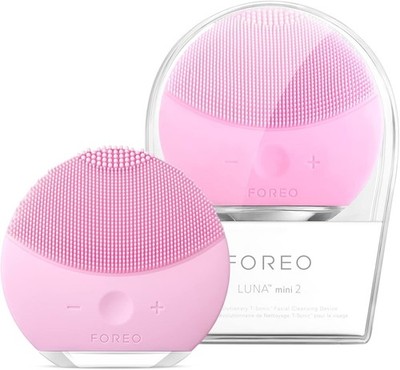 FOREO LUNA mini 2 Gesichtsreinigungsbürste Silikon Gesichtsmassagegerät - Pearl Pink