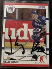Kelly Kisio New York Rangers autographed hockey card (1990-91 Score #37) — photo 1