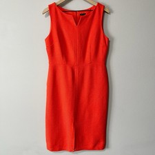 Ann Taylor NEW Tweed Sheath Dress Grenedine Punch Orange Size 8 Office Workwear