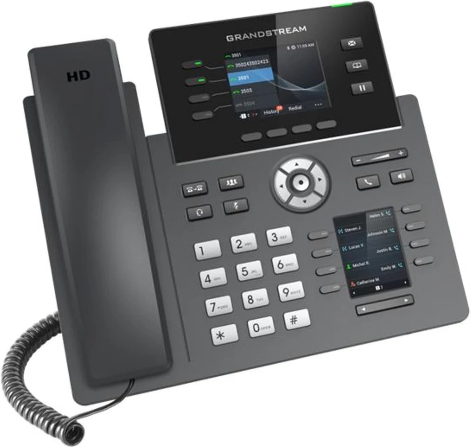 Grandstream GRP2614 IP Phone | 4 Lines, 6 SIP Accounts | 2.8-Inch Color Black - Image 2 of 4